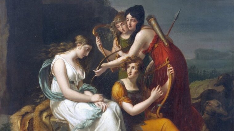 Elizabeth Harvey, Malvina pleure la mort de son cher Oscar, 1806